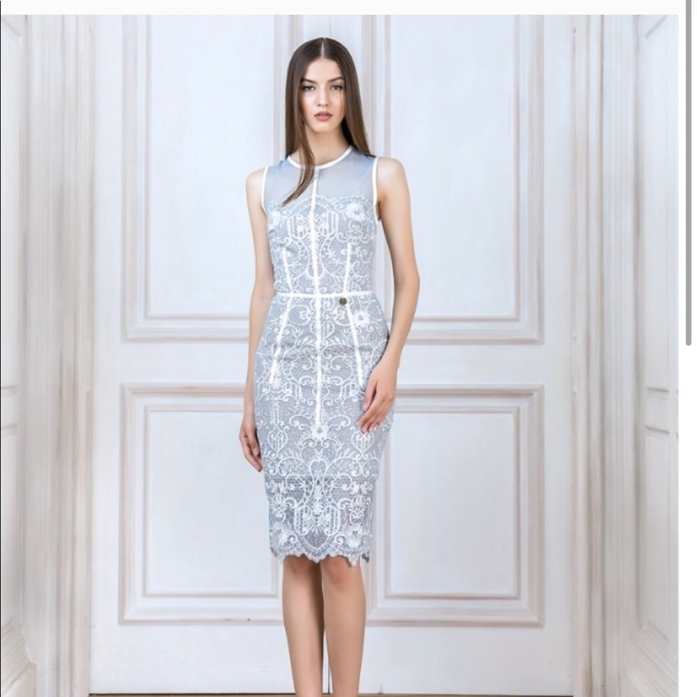 Bronx and Banco Venice Midi Dress in Black